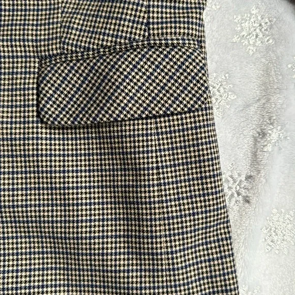 1901 Men's Checkered Blazer - Black and White